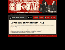 Tablet Screenshot of dawnraid.nztix.co.nz