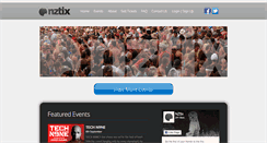 Desktop Screenshot of nztix.co.nz