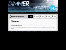 Tablet Screenshot of dimmer.nztix.co.nz